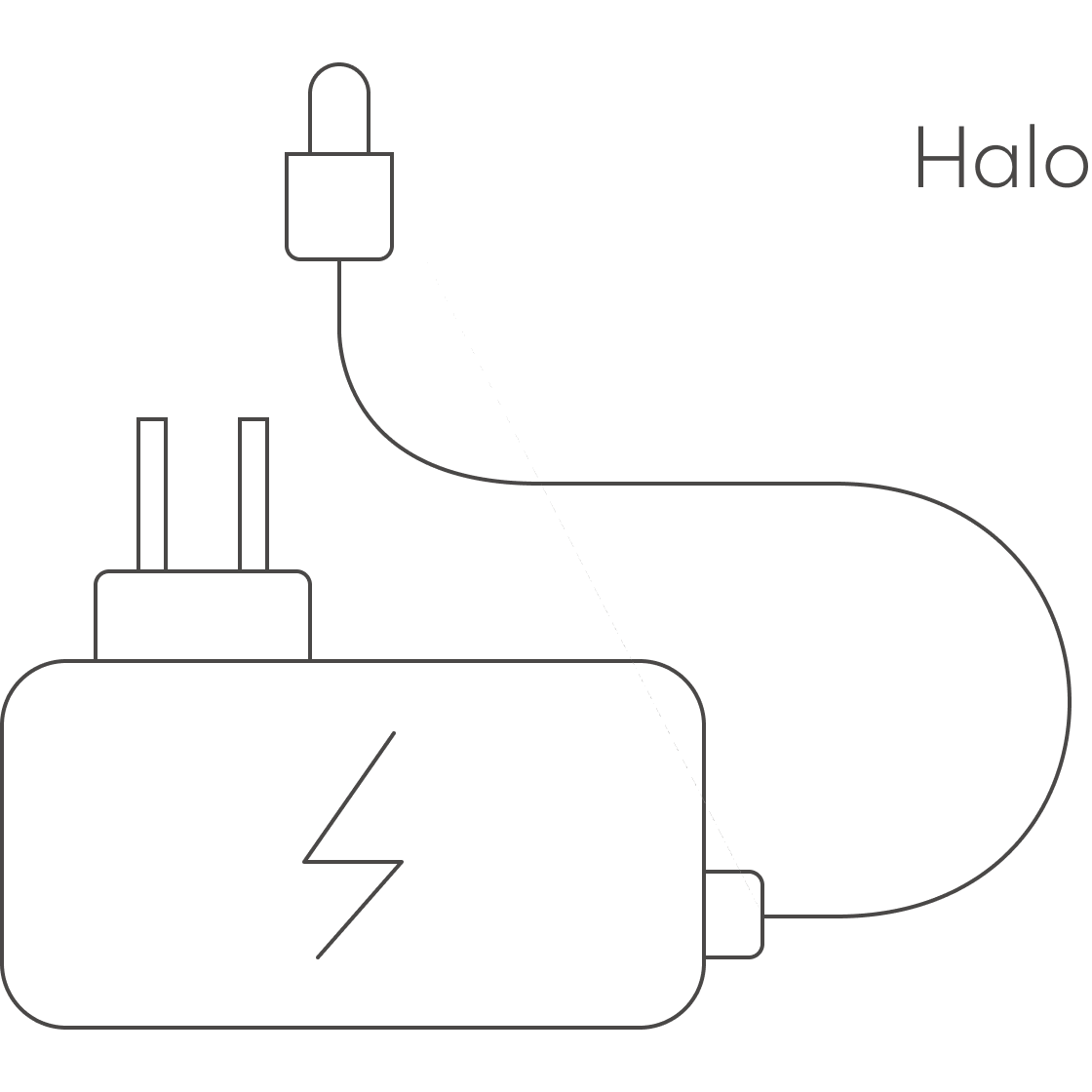 Halo Mains Power Adaptor